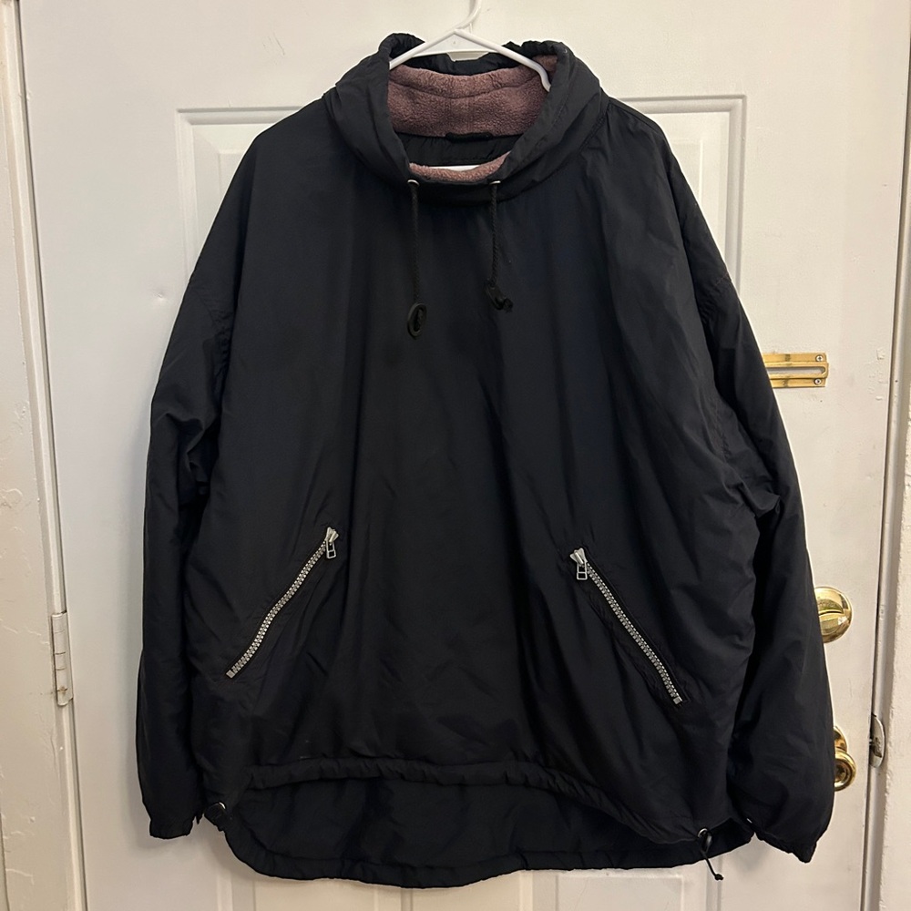 Vintage Men’s Mistral Pullover Snowboard Jacket Grey Large